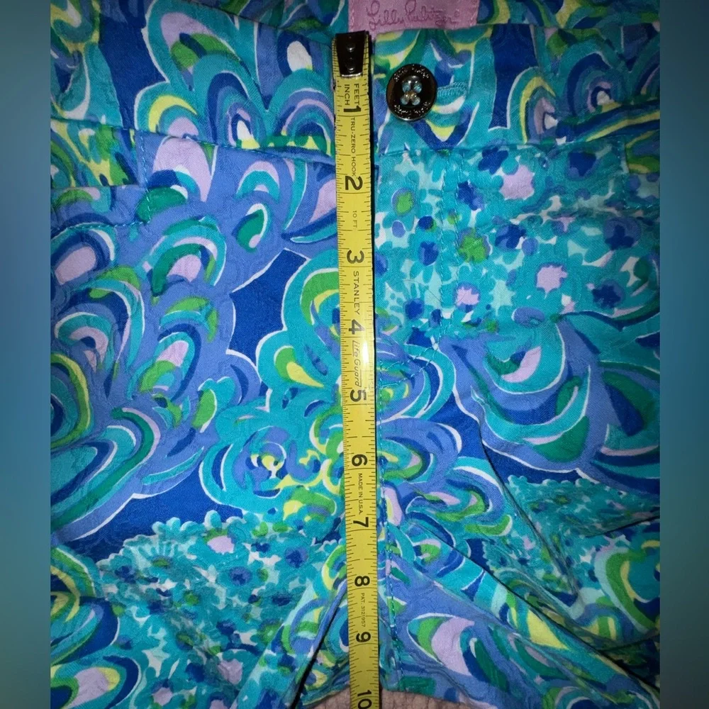 Lilly Pulitzer Sea Blue Lilly's Lagoon Kelli Pants size 4 - Picture 6 of 12